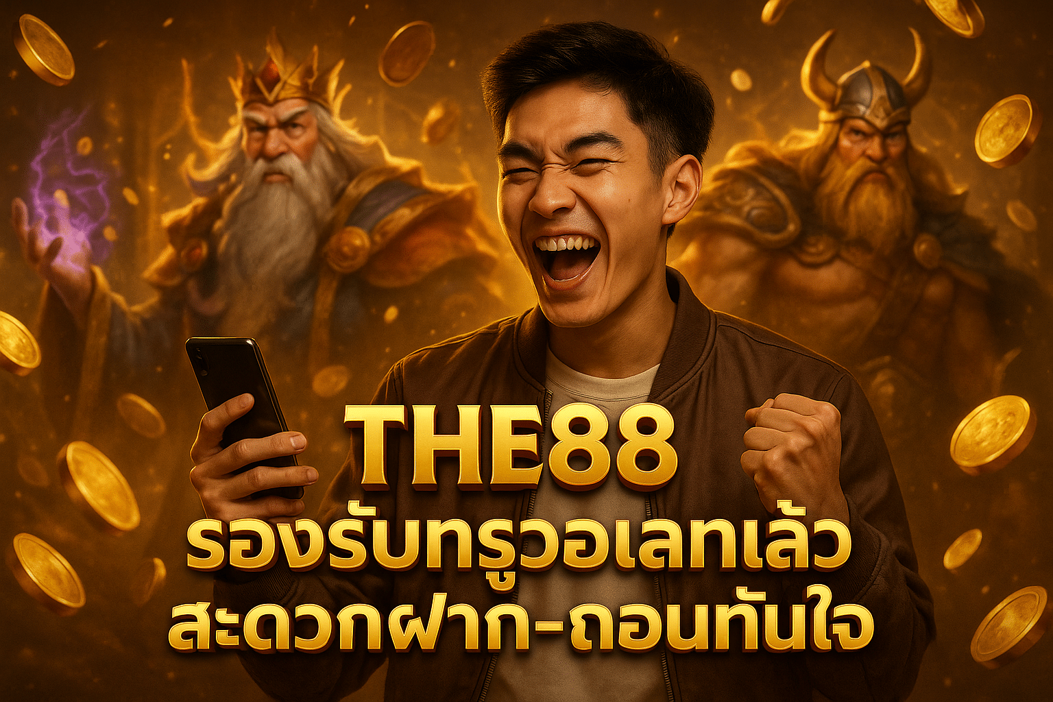 THE888 รองรับทรูวอเลทแล้ว สะดวกฝาก-ถอนทันใจ