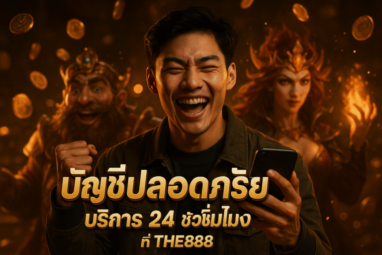บัญชีปลอดภัย บริการ 24 ชั่วโมง ที่ THE888