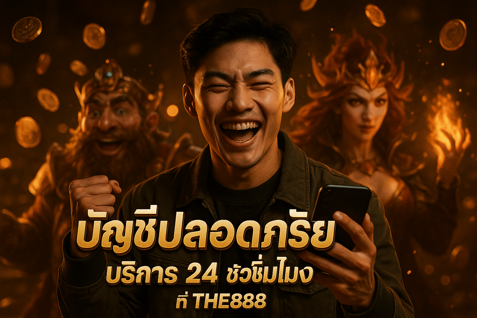 บัญชีปลอดภัย บริการ 24 ชั่วโมง ที่ THE888